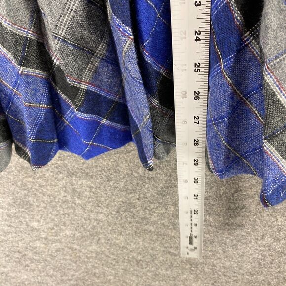 Parsons Place Skirt Women M Medium Blue Geometric Maxi Long  Mid Rise Wool - Picture 6 of 10